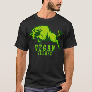 T-shirt Vegan Badass Cadeau Vert Vegan Alimentation Vegani