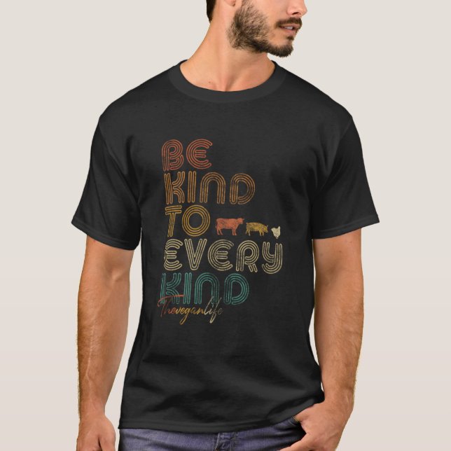 T-shirt Vegan Be Kind To Every Kind (Devant)