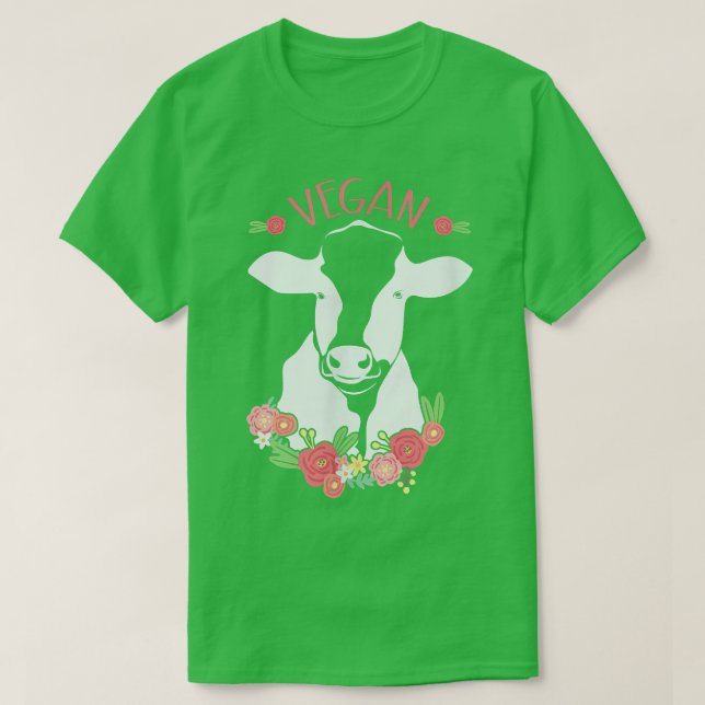 T-shirt Vegan Cow  (Design devant)