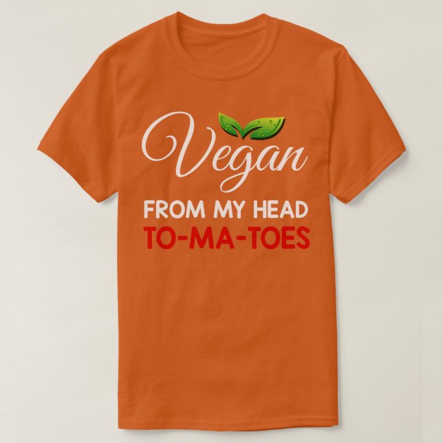 T-shirt Vegan De Ma Tête Tomates (Design devant)