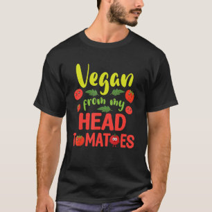 T-shirt Vegan de ma tête Tomates Joyeux jour végétarien D