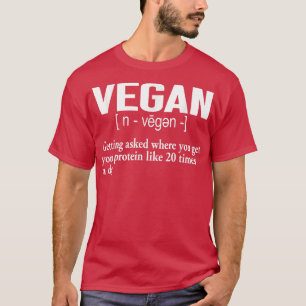 T-shirt Vegan Definition Funny Vegan Meme Men Women Vegeta