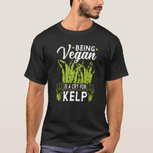 T-shirt Vegan Est Un Plein De Végétarien De Mer Kelp Vegan