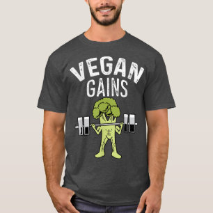 T-shirt Vegan Gains végétarien