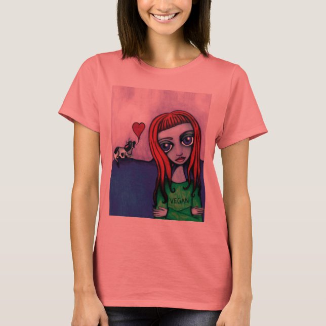 T-shirt Vegan Girl (Devant)