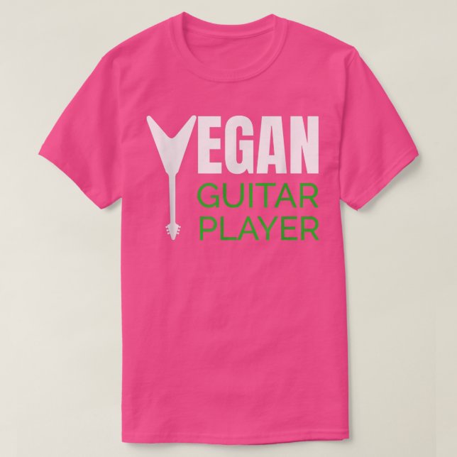 T-shirt Vegan Guitar Player 3000 (Design devant)
