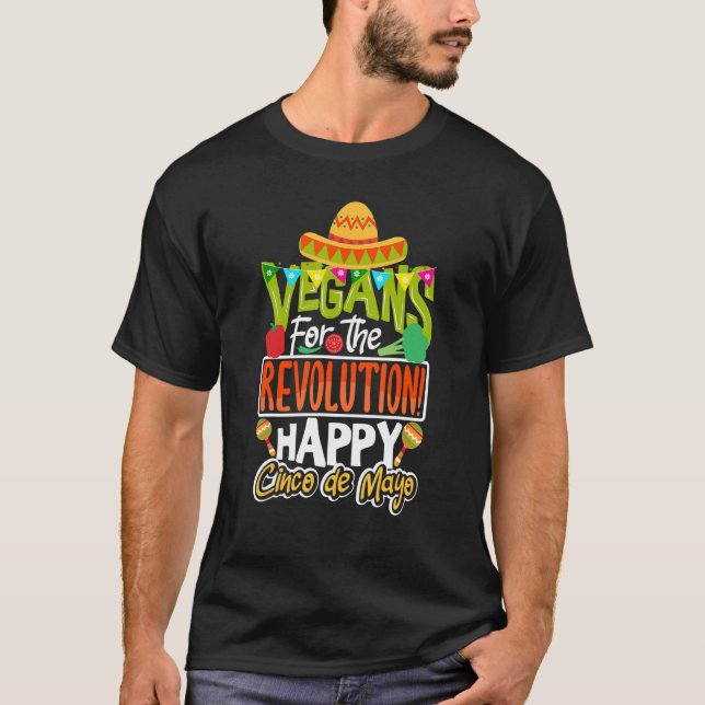 T-shirt Vegan happy Cinco de Mayo (Devant)