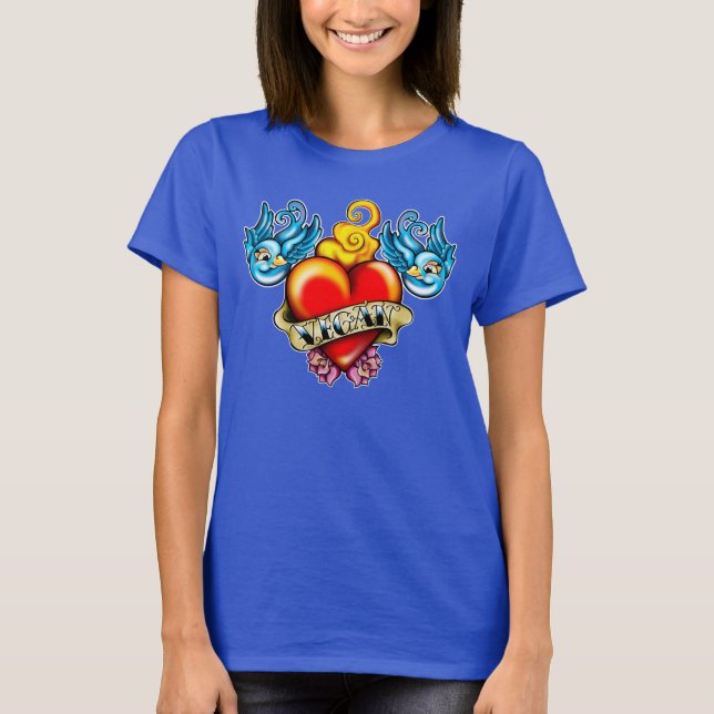 T-shirt Vegan Heart (Devant)