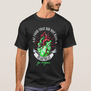 T-shirt Vegan Heartbeat Végétarien Végétalisme Véganisme