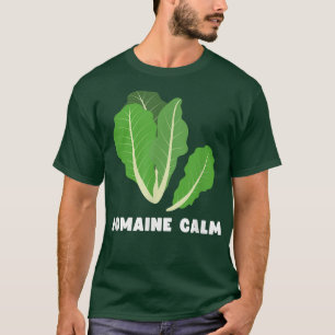 T-shirt Vegan Humour drôle Pun mème végétarien Romaine Cal