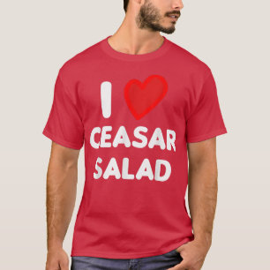 T-shirt Vegan I Love Céasar Salade Végétarien