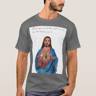 T-shirt Vegan Jésus citation trempée