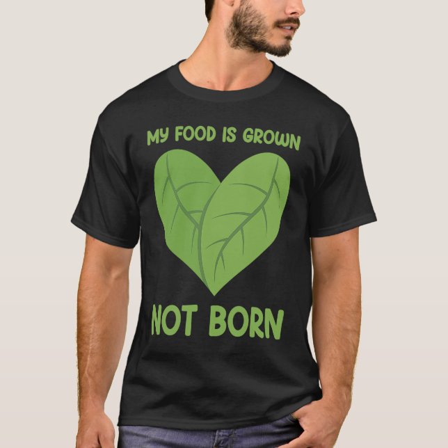T-shirt Vegan Ma nourriture n'est pas née 2 (Devant)