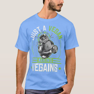 T-shirt Vegan Making Vegains, Vegetarian Fitness Bodybuild