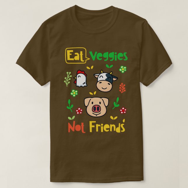 T-shirt Vegan Manger Légume Vegan (Design devant)