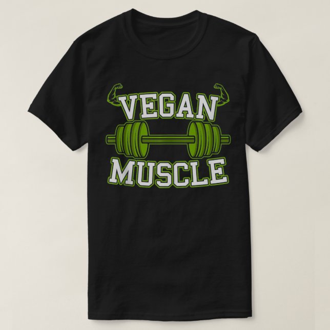 T-shirt Vegan Muscle Vegan Bodybuilding (Design devant)