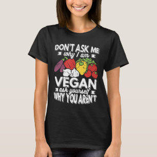 T-shirt Vegan Ne Me Demandez Pas Pourquoi Je Suis Végétal 