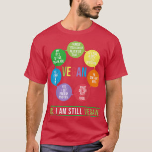 T-shirt Vegan Oui Je Suis Toujours Végétariens Vegan