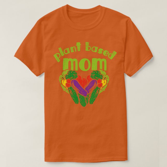 T-shirt Vegan Plante Basé Maman 2 (Design devant)