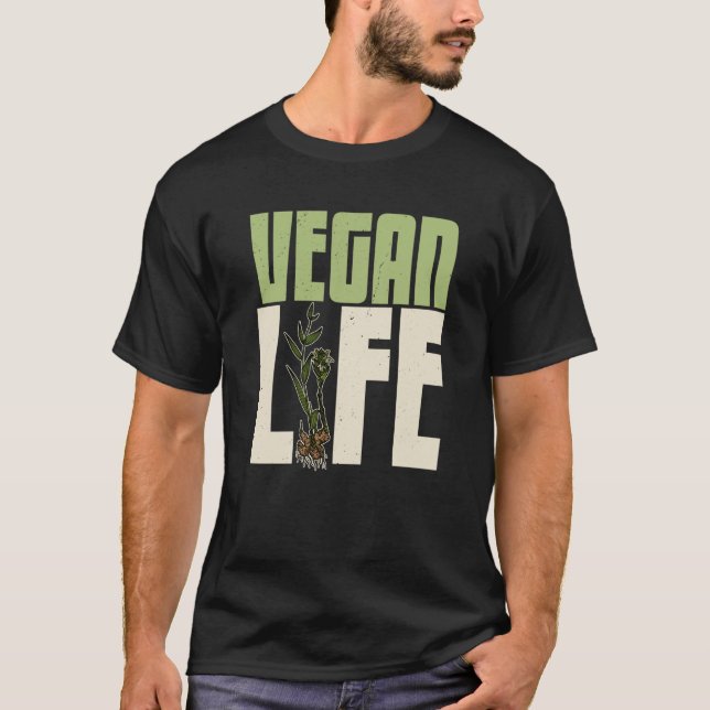 T-shirt Vegan plants nutrition greens food Salad Food  5 (Devant)