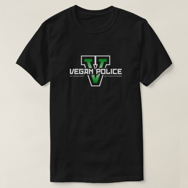 T-shirt Vegan Police Classic (Design devant)