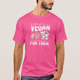 T-shirt Vegan Pour Eux Éthique Animaux De Ferme Poulet Coc