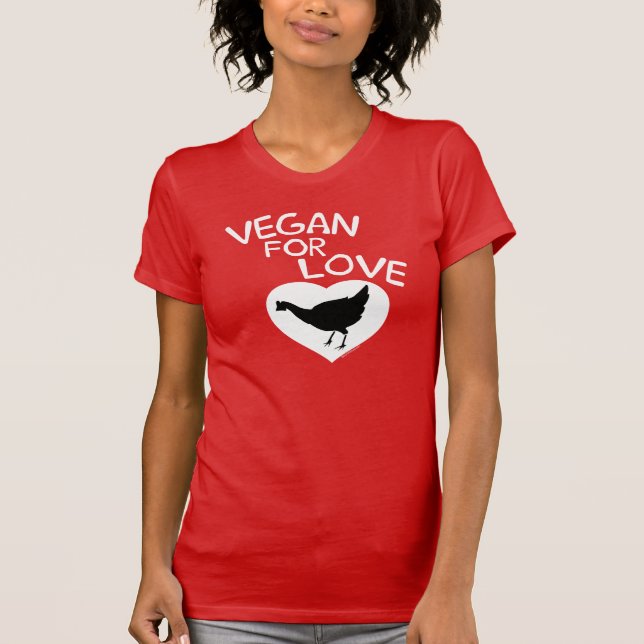 T-shirt Vegan pour l'amour (Devant)