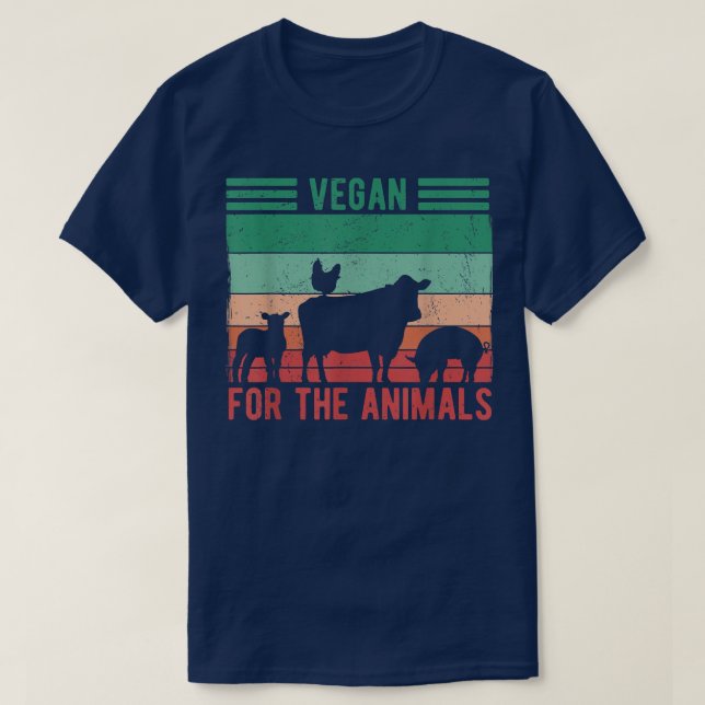 T-shirt Vegan Pour Les Animaux (Design devant)