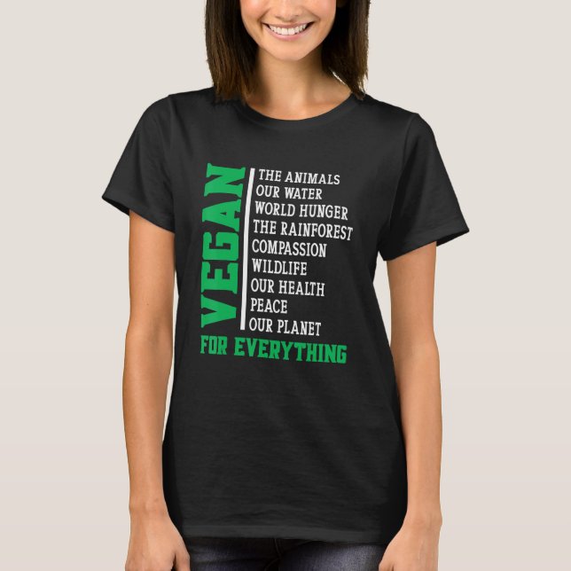 T-shirt Vegan pour tout (Devant)