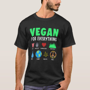 T-shirt Vegan Pour Tout Alimentation Biologique Herbivore 