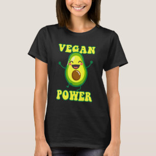 T-shirt Vegan Power Avocado Légumes Santé Végétarien O