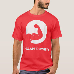 T-shirt Vegan Power Vegan Muscles végétariens Bête sur Fit