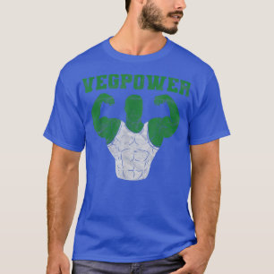 T-shirt Vegan Power Végétarien Muscle Plante Bodybuilding 