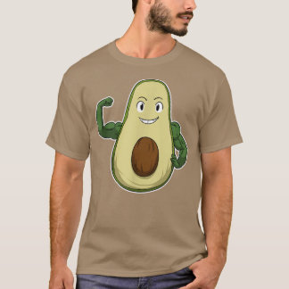 T-shirt Vegan Power Végétarien Plante Avocado Bodybuilding
