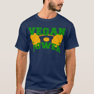 T-shirt Vegan Power Végétarien Plante Citrouille Bodybuild