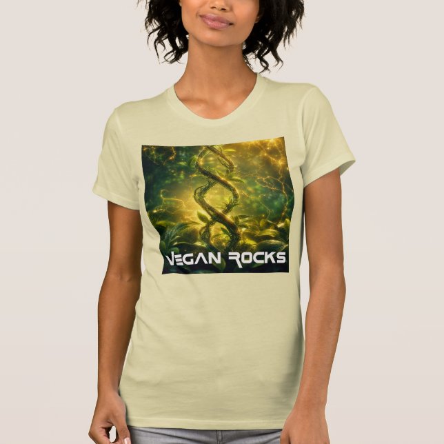 T-SHIRT VEGAN ROCKS (Devant)