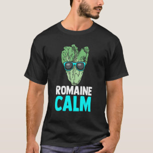 T-shirt Vegan Romaine Calm Lettuce Plante alimentaire enti