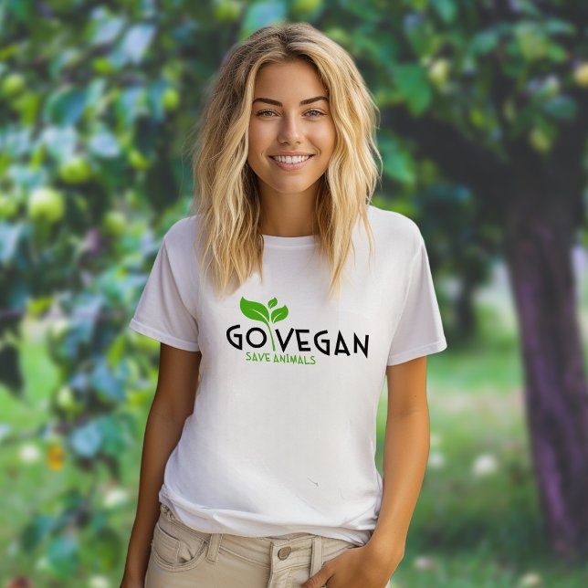 T-shirt Végan, Sauvez les animaux, Activisme Vert (Créateur téléchargé)