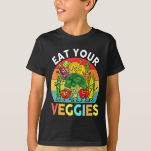 T-shirt Vegan Shirt Kids Toddler Garçons Mangez Votre Veg