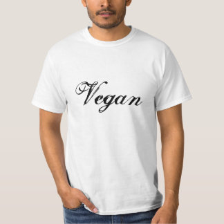 T-shirt Vegan Slogan. Noir et Blanc.Personnalisé