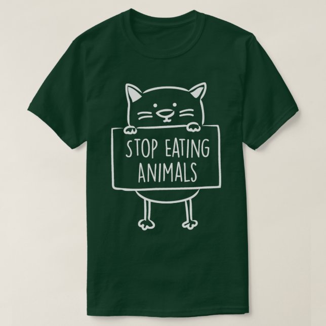 T-shirt Vegan stop eating animals par veganism vegans (Design devant)