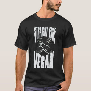 T-shirt Végan Straight Edge, Anti-Drogue, Punk