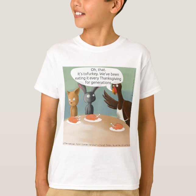 T-shirt Vegan Thanksgiving (Devant)