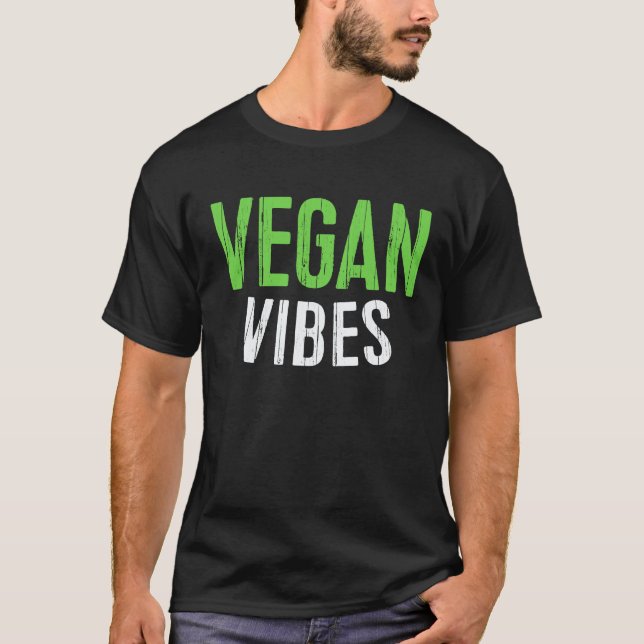 T-shirt Vegan Vibes  Végétarien (Devant)