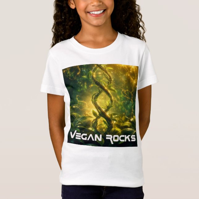 T-Shirt VÉGANE ROCKS (Devant)