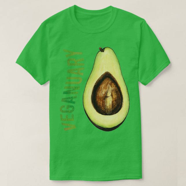 T-shirt Veganural Avocado Vegan (Design devant)