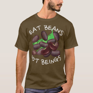 T-shirt Veganural Manger les haricots Pas les êtres, Monde