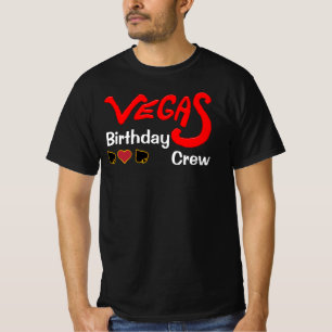T-shirt Vegas Anniversaire Équipage personnalisable Group