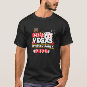 T-shirt Vegas Anniversaire fête Anniversaire Squad Vegas A