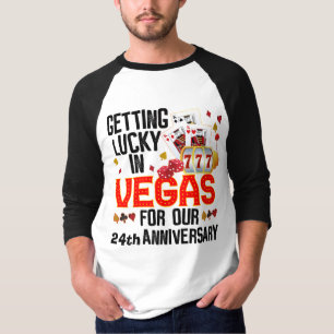 T-shirt Vegas Anniversaire Personnaliser Couple Trip Corre